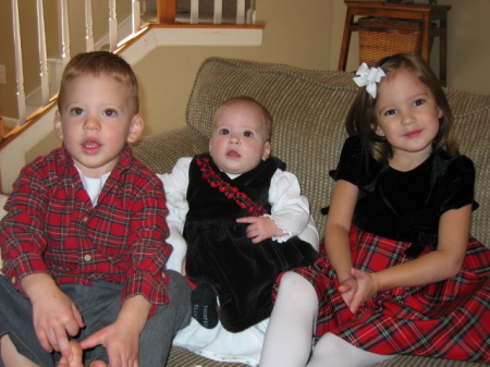 christmas 2006 Brielle, Grayson, Alexa
