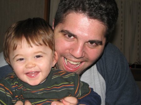 Photo of Daddy and Zachary as of March '07