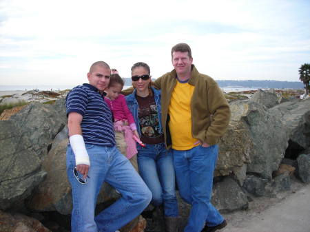 My brother, niece, sister and myself in San Diego