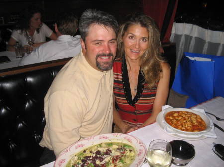 scott and i at our anniversary dinner