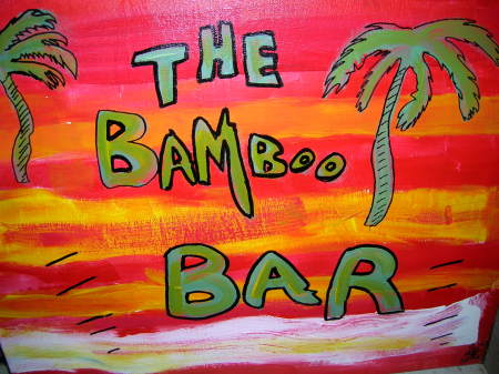 Bamboo Bar painting by me