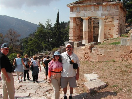 Me & Mike in Delphi, Greece, Sept. 2005