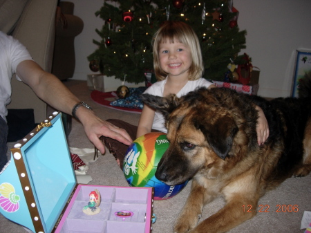 Alexandra & our dog Spike