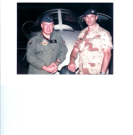 General Horner and me during Gulf War/1991