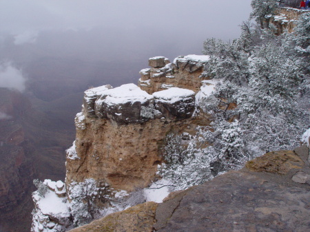 The Grand Canyon ... in winter