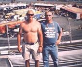 Me and my brother Bruce at the Richmond race