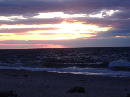 sunset on the north shore