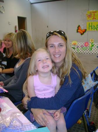 Me and my daughter at her preschool