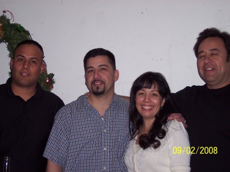 Me with my son and my brothers, Feb. 2008.