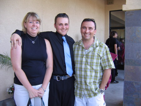 My son on graduation day from High School