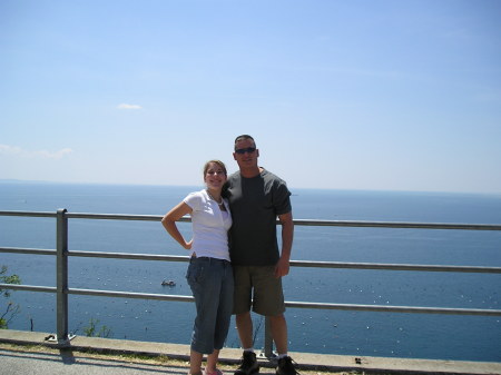 My daughter Amanda and I on the Adriatic Sea