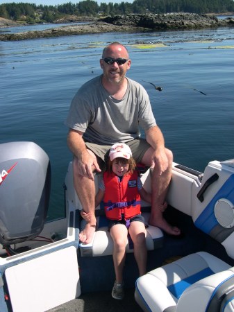 James and Carrie on our boat