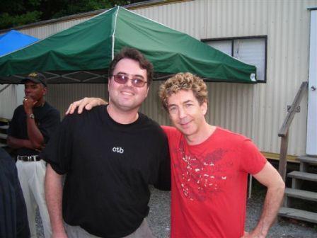 Brooks with drummer Simon Phillips