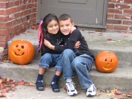 guess who got stuck carving the pumpkins...