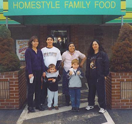 Me, my three boys, mom and sister Tami