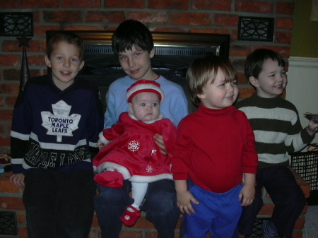 My kids oldest to youngest Daniel, Austin, Owen, Mathew & Emily