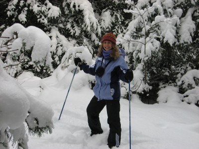 Cross country skiing with David Paul Smiths Visitor Center