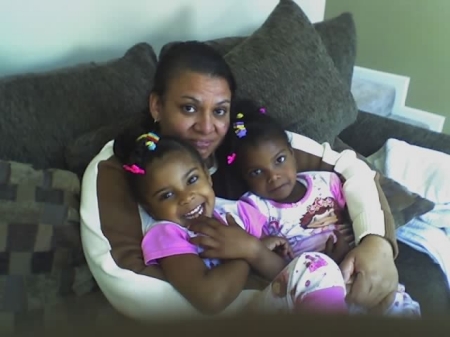 My twin Nieces and I