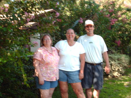 Me, my sister Gayle and brother Skip last summer 2006