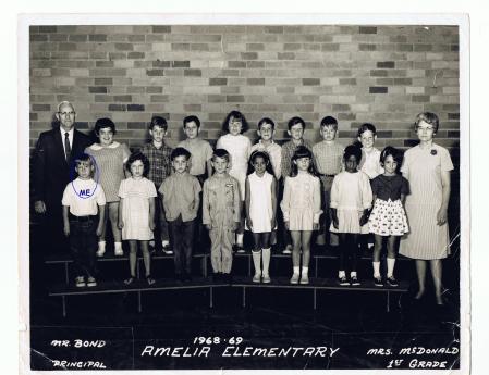 Amelia Elementary First Grade '68 - '69