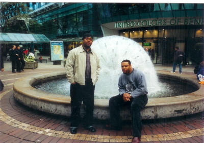My brother, Jerry, and I in downtown Stuttgart, Germany