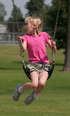 This little girl loves life!