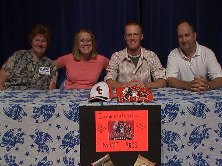 Matt Signing With Georgetown College