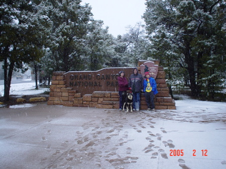 Yes it snows in the Grand Canyon, who knew!!!