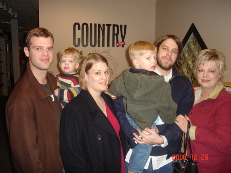 The Allen family at Chris' office