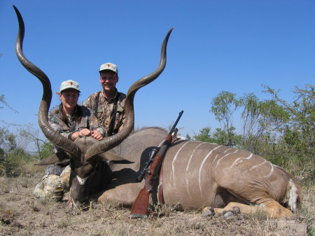My 57 inch Kudu and husband Jim