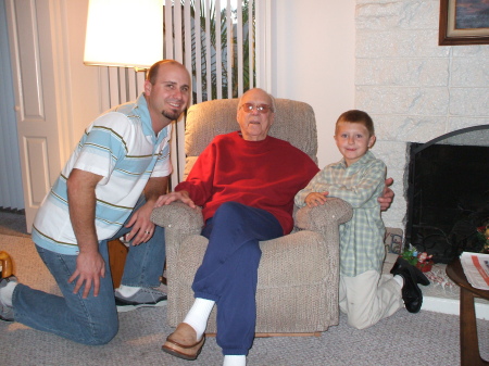 My brother Patrick, Grandpa Bill, and nephew Ryan