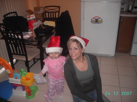 Aylish and I Christmas 2007