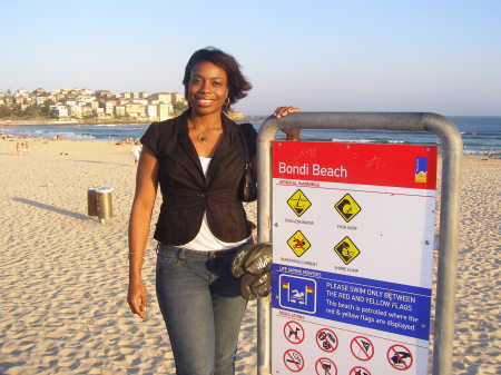 Me at Bondi Beach in Sydney, Australia