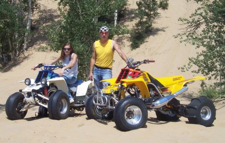 My oldest Daughter and I at the dunes.