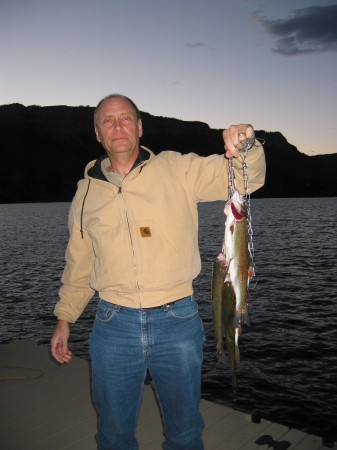 Good fishing at Electra Lake Durango CO.