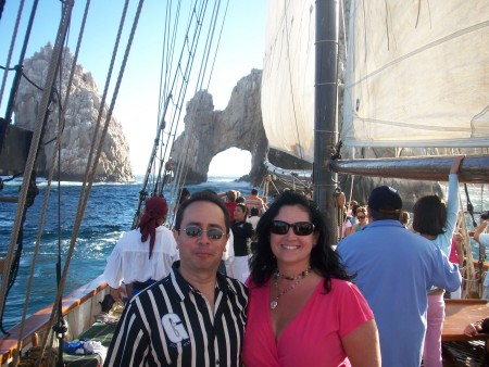 ON Pirate Ship-Fran and Paulina