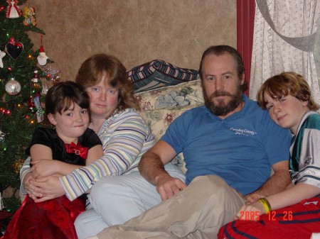 Kimberly (Rood) Langbein's family Christmas 2005