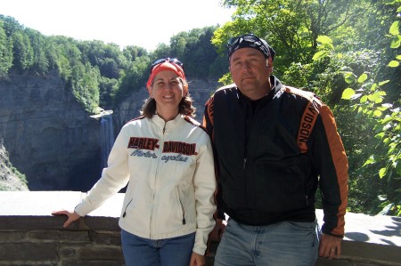 Paul & I on bike trip thru Finger Lakes district NY