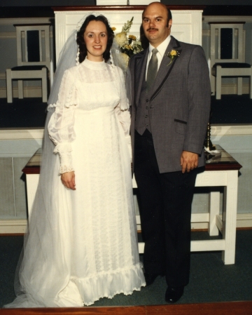 Mike & Becky at their Wedding in 1980