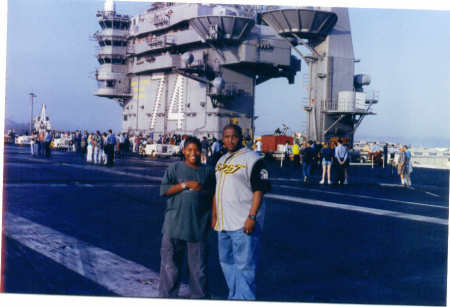 tony and i uss stennis 2001