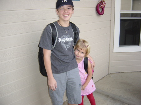 Bryan & Adan 1st day of school