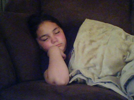 Aryanna sleeping