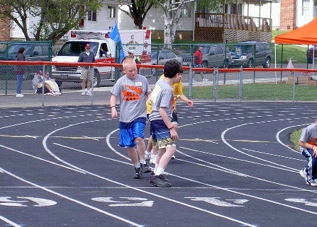 relay team baton hand off