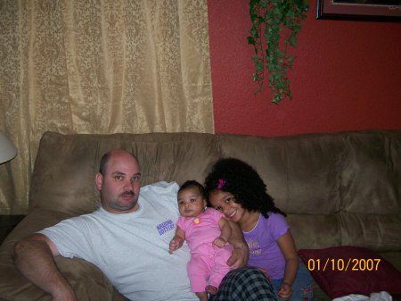 Daddy with his girls