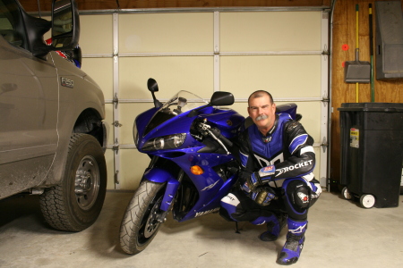 Old guy and fast bike!