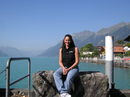 My wife in Switzerland