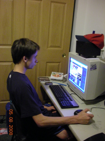 #4 son (nicholas) at work on PC?