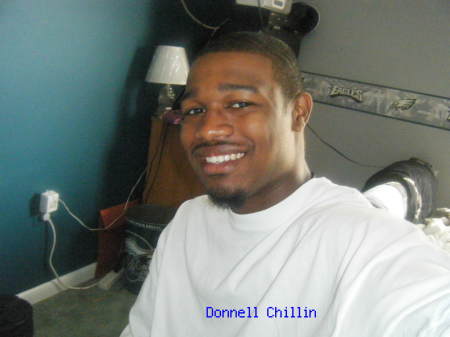 Donnell Chillin in his Eagles Room