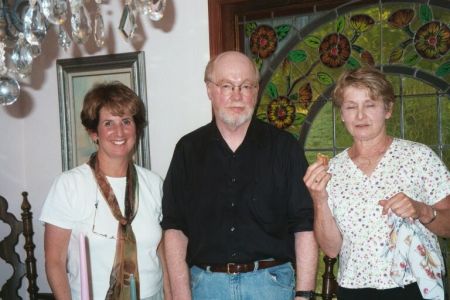 Susie Endel, Mickey O'Brien & Kathy King at Marianne's house in 2004