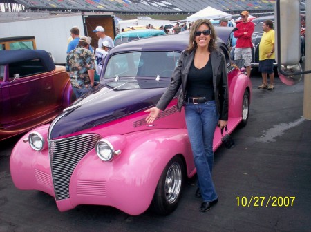 me and the pink car